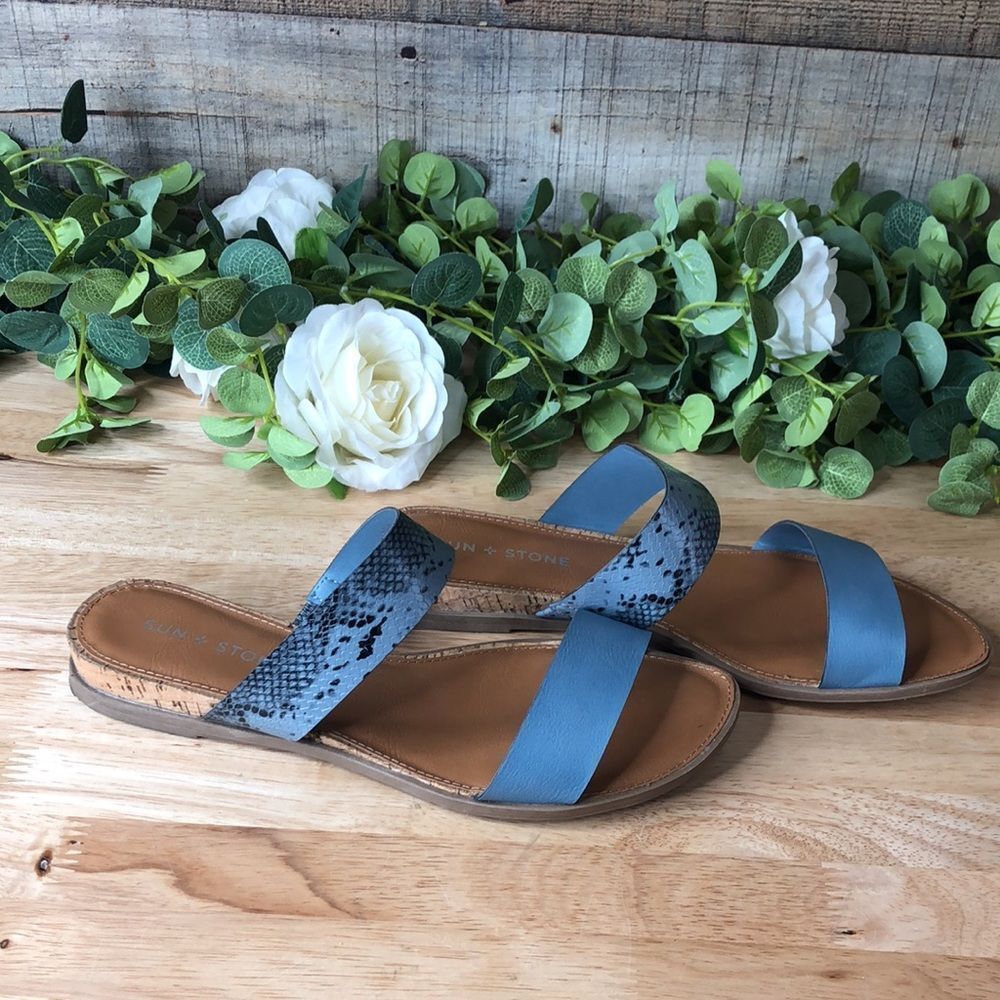 Sun + Stone Easten Slide Sandals 8 - Picture 6 of 6